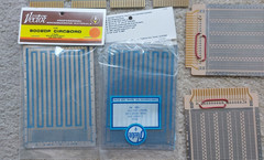 Vtg Electronic Breadboards Misc. lot (9) solder single double sided edge DIY