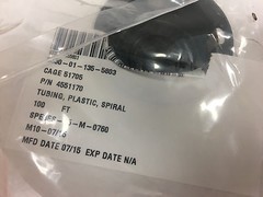 4551170 100Ft Spiral Wrap Plastic Tubing 0.368″ ID
