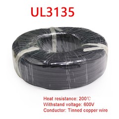 20AWG Flexible Silicone Wire Cable 8 Colours, HIGH TMPE 200℃, Tinned Copper Wire