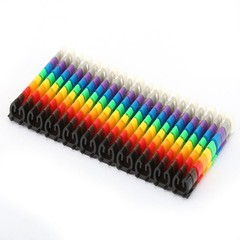 100Pcs Cable Marker Set Durable Easy-to-Use For Color-Coding Cables