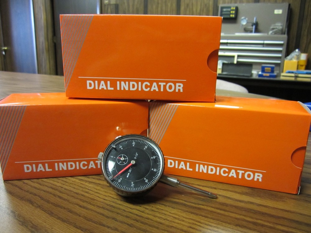 3pcs 0-1″ travel, 0.001″ graduation Dial Indicator black face #301B-451- NEW