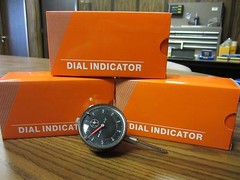 3pcs 0-1″ travel, 0.001″ graduation Dial Indicator black face #301B-451- NEW