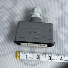 HARTING HAN 16A-F 10A 600V / 16A 250V 4K V3 16-Pin Connector w/ Housing