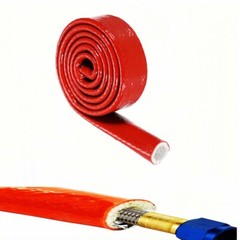 Φ4-100mm Silicone /Fibreglass Fire Sleeving HIGH TEMP Sleeve Insulating Hose Red