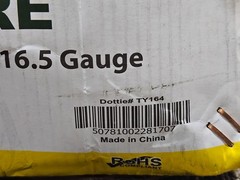 (QTY 12) LH Dottie TY164 400′ Tie Wire, Carbon Annealed Steel, 16.5 AWG, Black