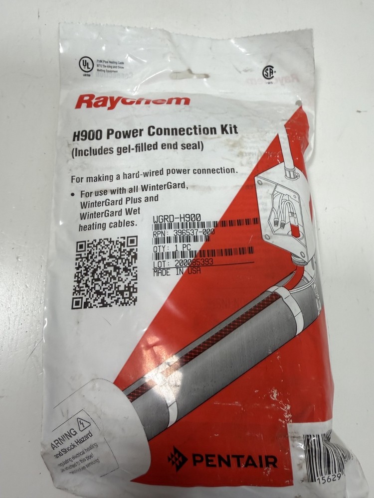 Pentair Raychen H900 Power Connection Kit WGRD-H900 Roof Heating Cable NOS