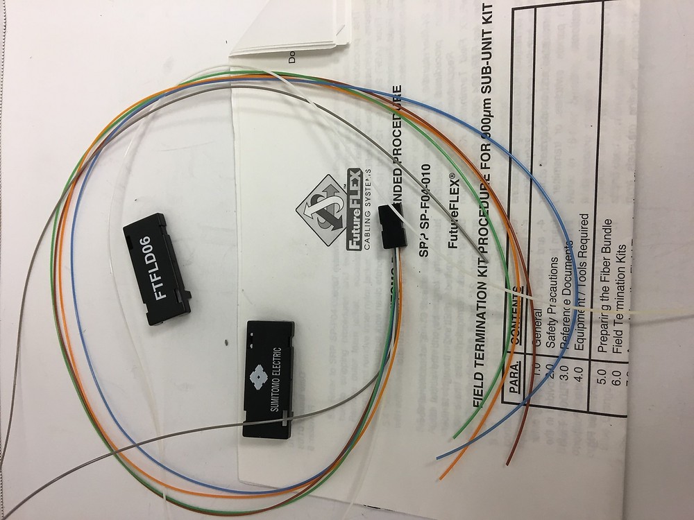 Lot Of 10 New In Pack Sumitomo Future Flex 6 Fiber Field Termination Kit Ftfld06