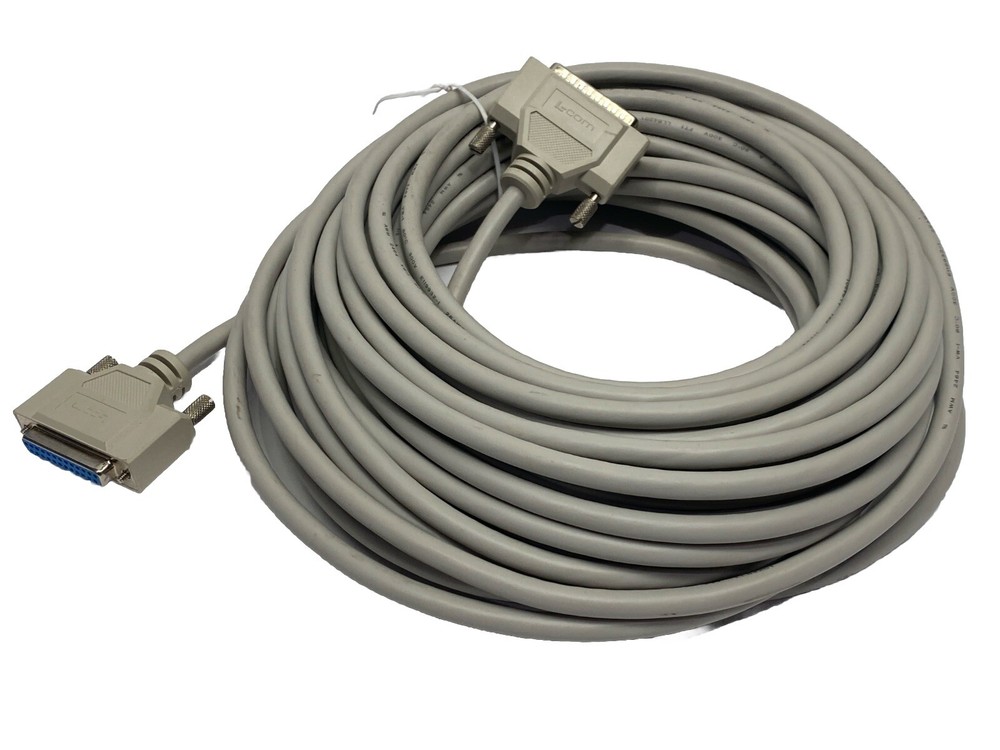 L-Com CSMN25MF-50 Deluxe Molded D-Sub Cable Male/Female DB25 50ft