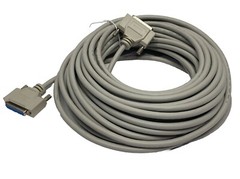 L-Com CSMN25MF-50 Deluxe Molded D-Sub Cable Male/Female DB25 50ft