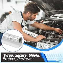 Self Adhesive Aluminum Heat Reflective Sleeve Protection for Hoses Wire Harnesse