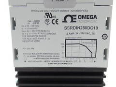 Omega SSRDIN280DC10 Din Rail Solid State Relay 10A 24-280VAC – NEW Surplus!