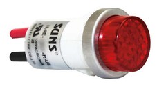 SUNS IL4E-24E-R-U6 LED 1/2″ Red Indicator Light Raised 24V Solico Ideal 776111