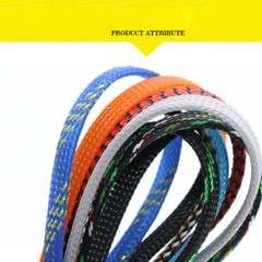 PET Nylon Expandable Braided Tube Sleeve Sheath Dense Car Audio Cable Wire 6MM