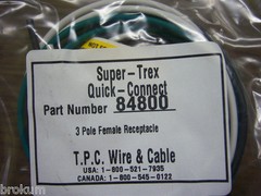 TPC WIRE & CABLE SUPER-TREX QUICK-CONNECT 84800 NEW