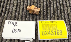 (QTY 15) PUC S-4 16-4 SOL CU DB: Penn-Union Copper Split Bolt Connector