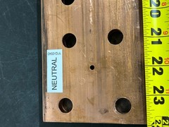 COPPER BUSBAR GROUND 4″ WIDE x 24” LONG x 1/2″ THICK 14+ POUNDS LARGE