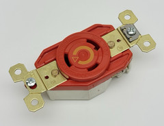 IG2610 HUBBELL, RECEPTACLE TWIST-LOCK, 2POLE, FLUSH MOUNT, SCREW TERMINALS