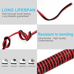 AOTORUA 100FT 16/2 Gauge Red Black Cable Hookup Electrical Wire, 16AWG 2