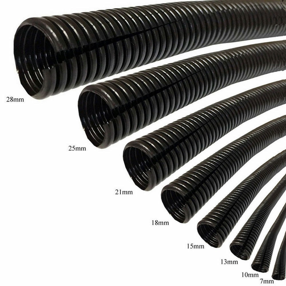 Split Convoluted Tubing Conduit Sleeving Wiring Harness Loom Protect 7~28mm