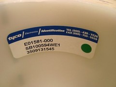 Tyco Electronics SB100594WEI Label Translucent Vinyl White 151×25.4mm – PARTIAL
