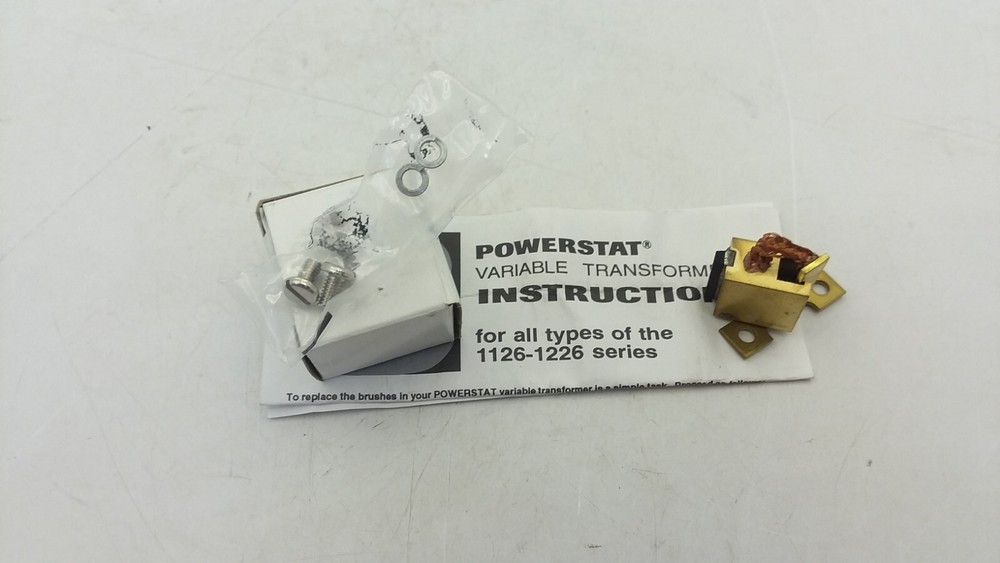 POWERSTAT RB236 VARIABLE TRANSFOR BRUSH ASSEM 240V SUPPLY 280V OUTPUT 2.8KVA NIB