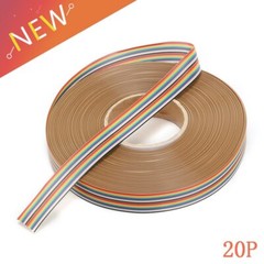 5M 1.27mm 20P DuPont Cable Rainbow Flat Line Wire Soldered Cable Connector Wire