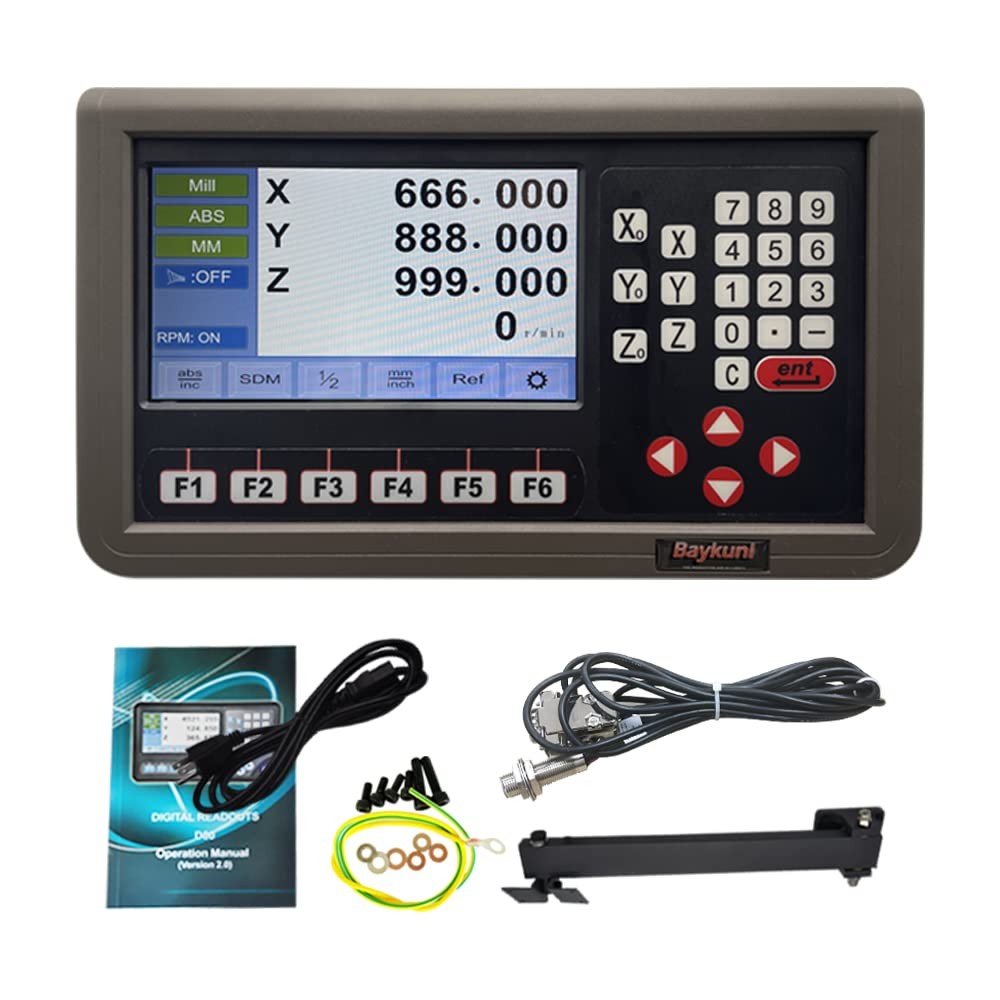 3 Axis DRO LCD Screen Metal Shell for Mill D80M-3V
