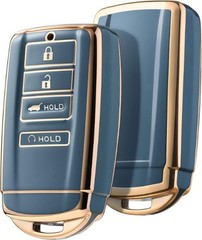 Soft TPU Key Fob Case Protector for 2018-2023 Acura MDX RDX RLX ILX TLX in Gold