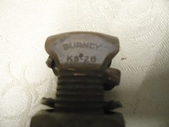 Burndy Split-Bolt Clamp Connector KS-25/ New/Old Stock