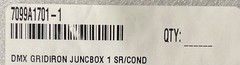 ETC MODEL 9720 DMX GRIDIRON 7099A1701-1 JUNCTION BOX