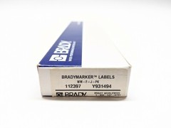 Brady WM-F-J-PK Vinyl Cloth Wire Marker 112397 LOT OF 25 Sheets