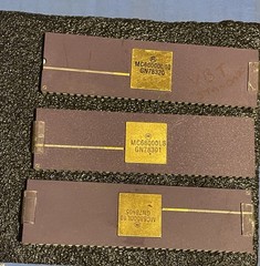 MC68000L 10 MOTOROLA Ceramic Gold Top Rare IC 3 Piece