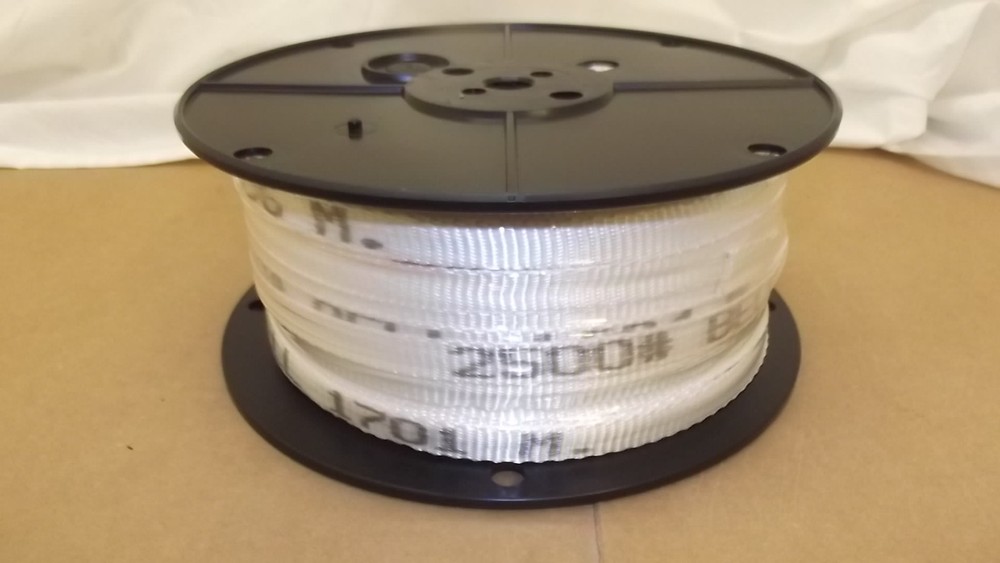 3/4″ x 500′ 2500# tensile polyester pull tape, mule tape, webbing