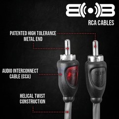 True 4 GA Premium CCA Complete Amp Wiring Kits W/ 4-Channel RCA Cable RED, BAK44