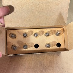 Vintage Box of NOS GE NE-51 Glow Lamps General Electric Bulbs, Incomplete Box