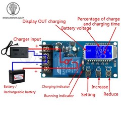 30A 6-60V Lithium Battery Charge NC Control Module Protection Board LCD Display