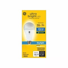 GE Ultra Bright LED 150 Watt Replacement, Daylight, A21 General Purpose (1 pack)