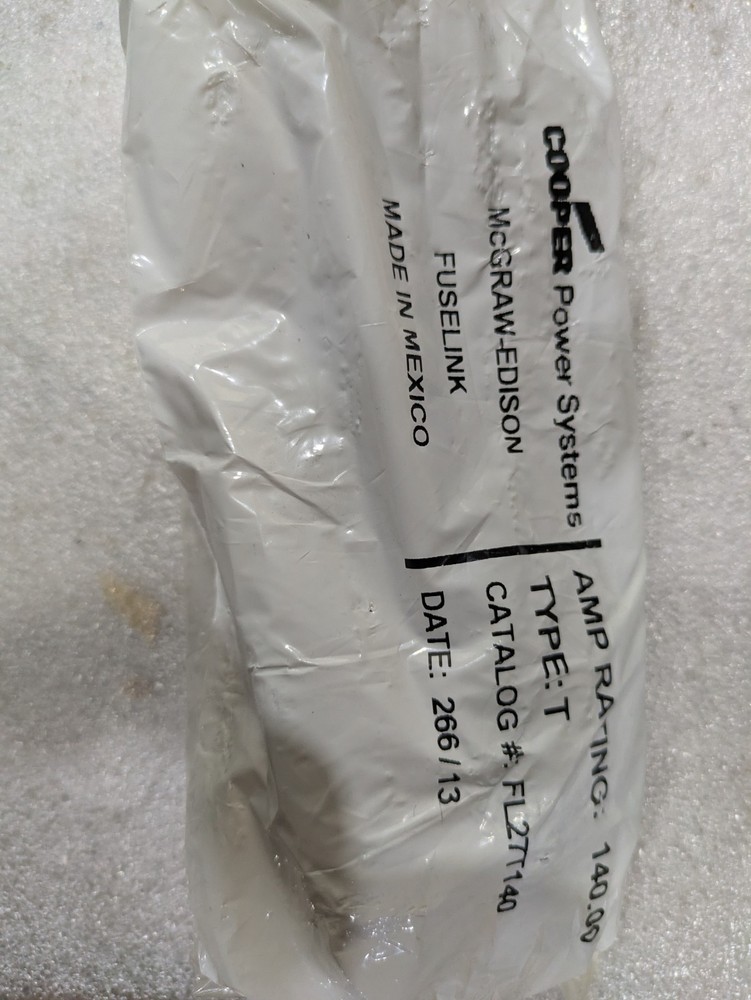 COPPER POWER TYPE T FL27T140 AMP RATING 140 FUSE LINK