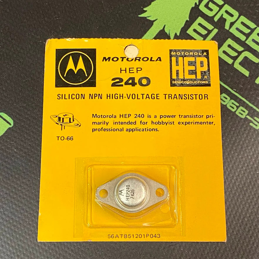 HEP240 – MOTOROLA – Silicon NPN Transistor High Voltage Power Output NTE124