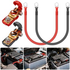 2 PCS 5 AWG Gauge Power Battery Cable Wire Set Car Boat Solar Golf Cart Inverter