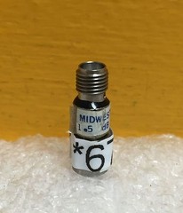 Midwest Microwave 292-1.5, DC to 8.0 GHz, 1.5 dB, SMA, Fixed Coaxial Attenuator
