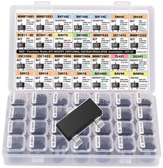 1400 pcs SMD Components Set, Transistors, Diodes, Regulator