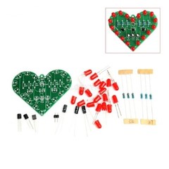 DIY Electronic LED Heart Soldering Project Teaching Learning Gift Seller