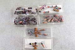 LOT ELECTRONIC COMPONENTS MIXED RESISTORS MAYBE SOME CAPACITORS NOS