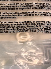 CHEMRAZ 9109-SS520 O-RING AS-568A-109 CPD 520, 2-109, 186663