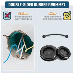 Round Rubber Plug Hole Grommet for Protecting Cable Wire Hole Plug 16mm – 100mm
