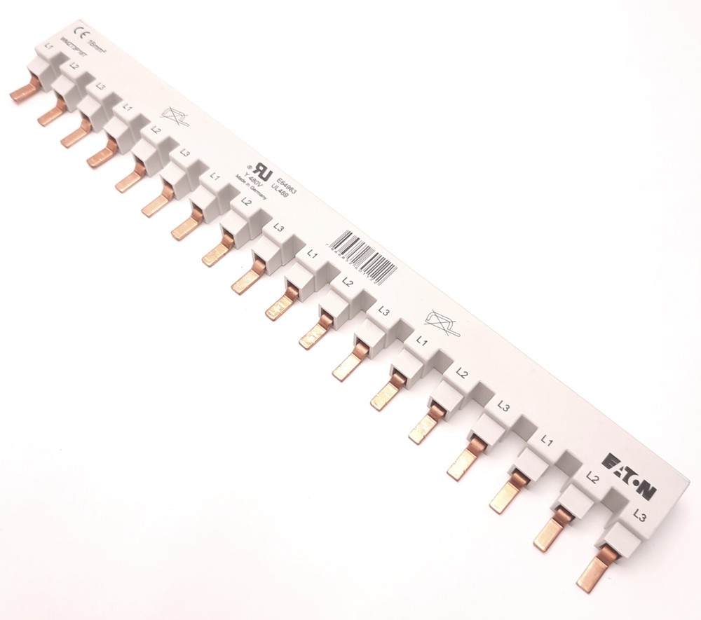 Eaton WMZT3P18T Busbar Three Poles, 18 Terminals, 480v AC 96v DC, 80 A Max