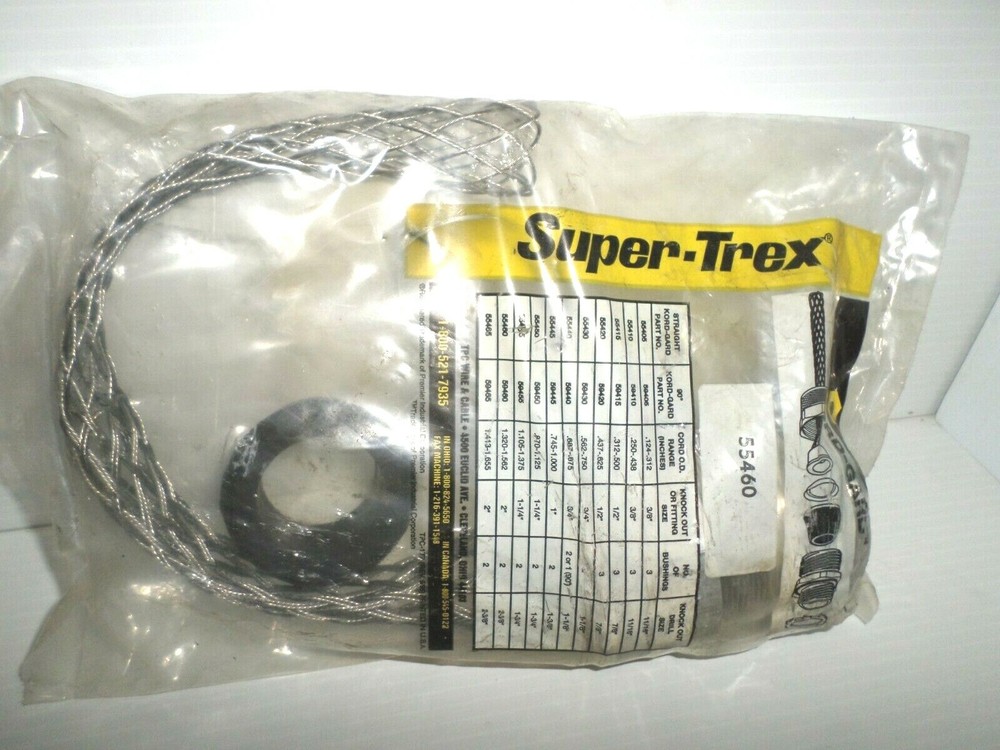 ⭐NEW IN BAG⭐ TPC 2″ NPT KORD-GARD 55460 Super-Trex CABLE CORD GRIP 1.320-1.562″