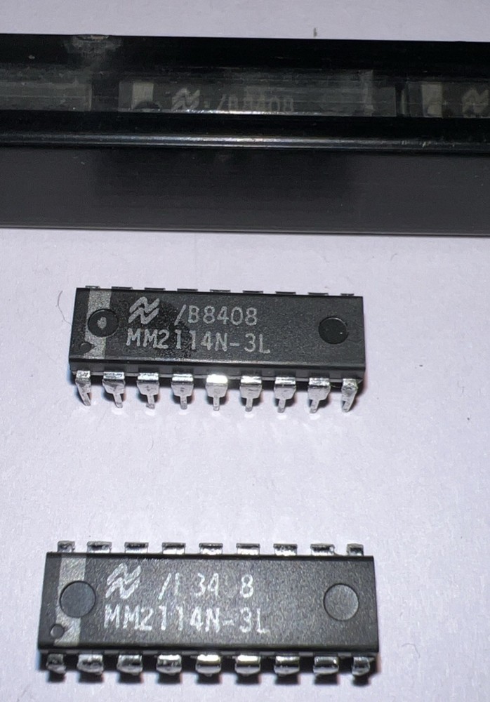 National Semiconductor MM2114N-3L integrated circuit 4K static RAM New Lot of 2