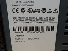 EUROTHERM 2604 2604/VH/2XX/XX/D4/XX/D4/XX/PV/XX/F2/XX/ENG/XXXXX/….XXX/XX/XXXX/